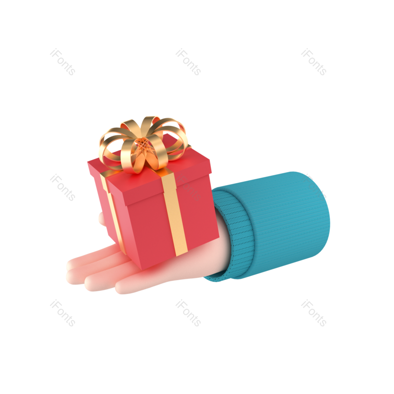 节日图片,素材元素,送礼PNG,手势免抠素材